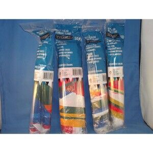 4x Qty 50 Ft. Pennant Banner Hanging Decorations Multi Color Flags by Everbilt